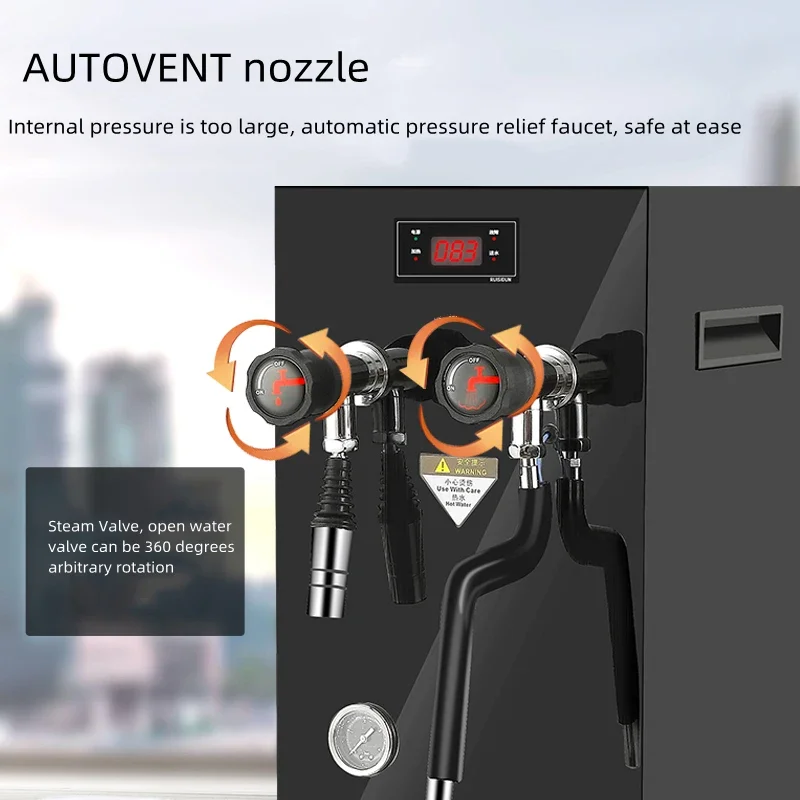 Steam boiling water machine commercial boiling water machine milk tea shop equipment coffee milk bubble machine