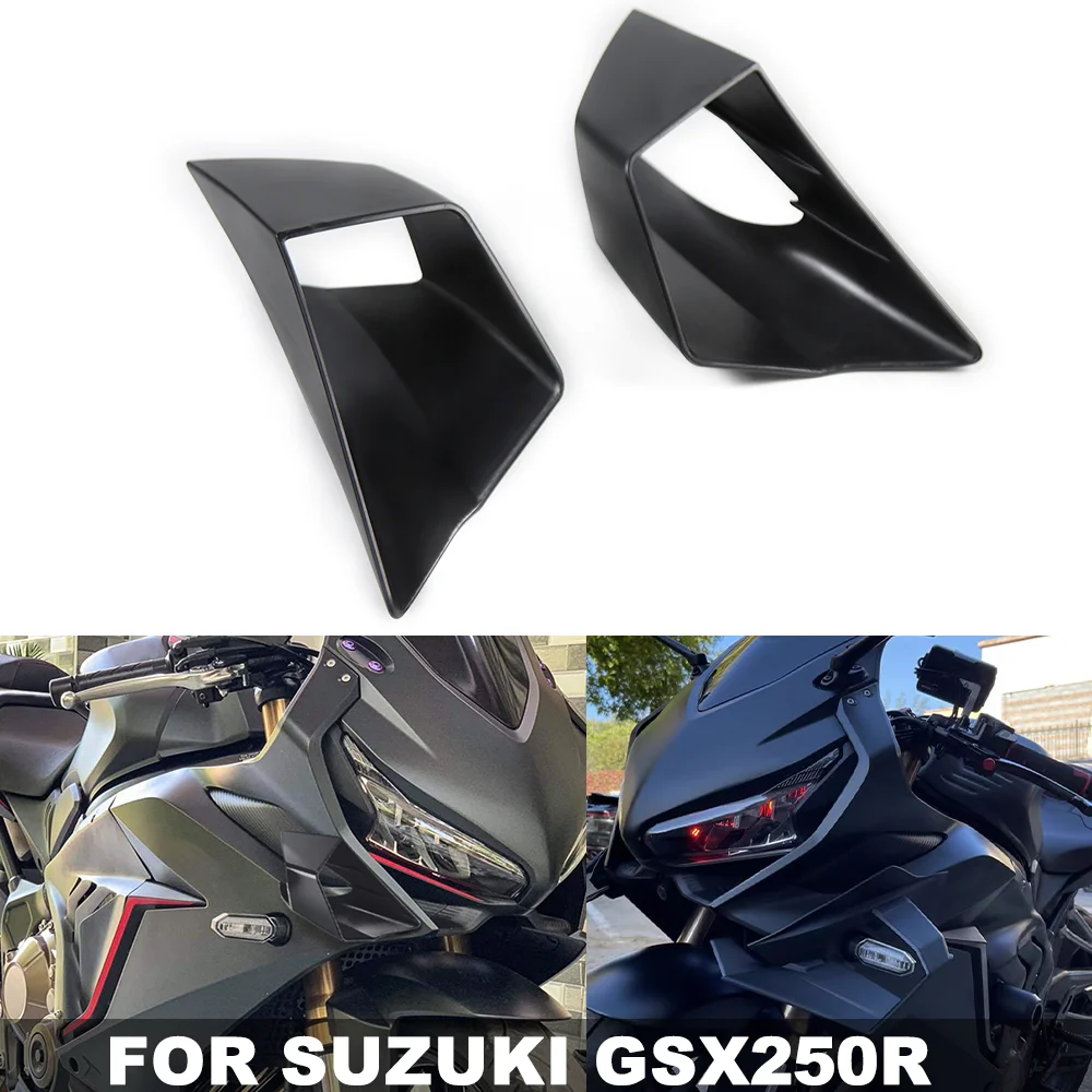 

Боковой фиксированный спойлер крыльев для SUZUKI GSX 250R GSX-250R, боковые крылышки мотоцикла, отделка капота, боковой аэродинамический комплект украшений