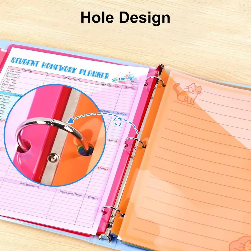 

Multi-color Tab Dividers Colorful Tab Binder Dividers with Pockets for Easy Organization 8 Pack Workbook Divider Tabs for School