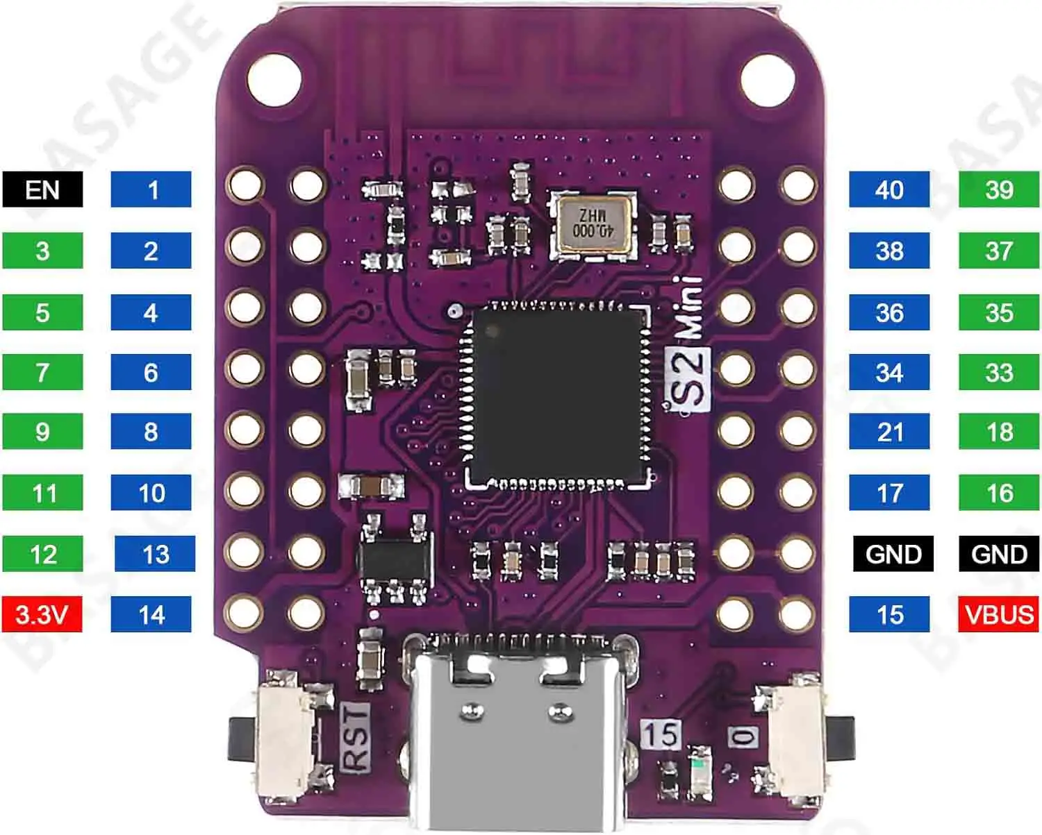 1/2PCS ESP32 S2 Mini WIFI IOT Board Based ESP32-S2FN4R2 ESP32-S2 4MB Flash Type-C Connect Arduino Compatible with MicroPython image 5
