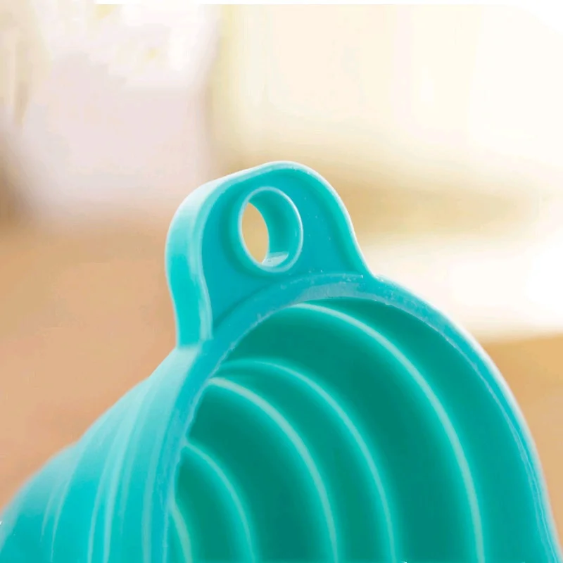 1/3/5/10 pcs S L Folding Silicone Funnel for Filling Bottles Kitchen Silicone Funnel Collapsible Kitchen Gadgets Oil Filler