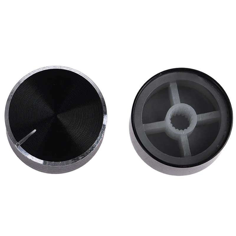1/2/4pcs 6mm Shaft Hole Aluminum Alloy Potentiometer Knob Volume Control Knob Potentiometer knob 26x14mm