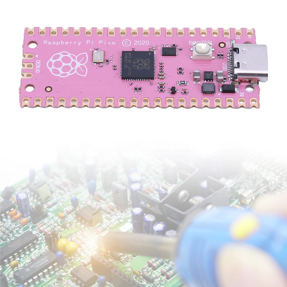 RP2040 Low-Power Microcomputers for Raspberry Pi Pico Dual-Core 264KB ARM Running Up To 133 MHz with SPI/I2C/UART