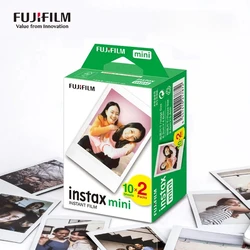 Fujifilm-Instaxミニホワイトエッジフィルム,写真用紙,インスタントミニ11, 9, 8, 25, 50s, Fujiカメラペーパー,10枚,20枚