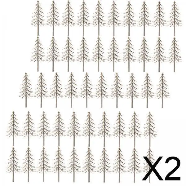 

2x50x модель дерева микро пейзаж архитектура деревья модель поезда DIY поделки для DIY сцена DIY материал железные пути железная дорога