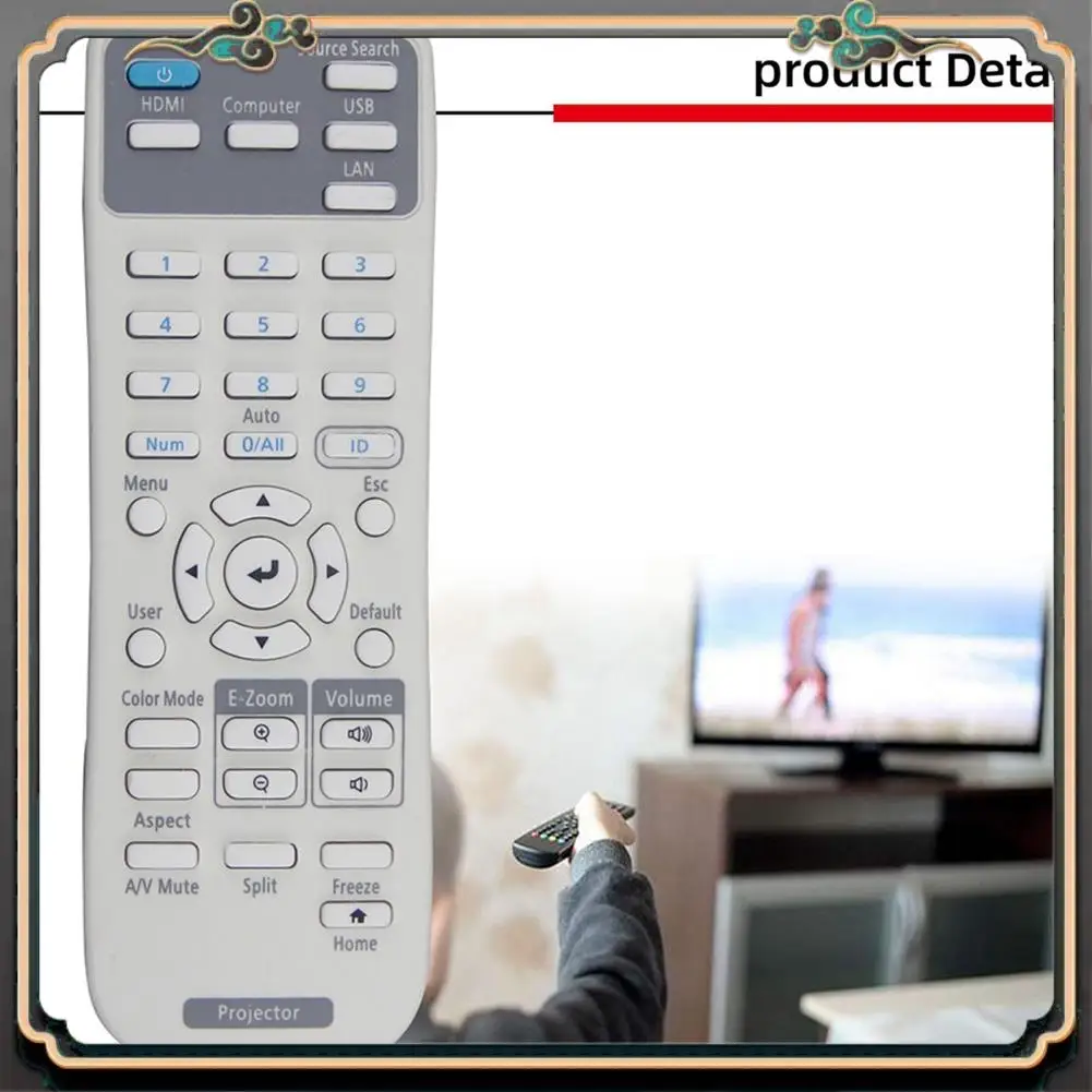 

Reliable-20X Replacement Projector Remote Control 219863500 For Epson Brightlink 725Wi/1485Fi,EX3280, EX9230, Home Cinema 880