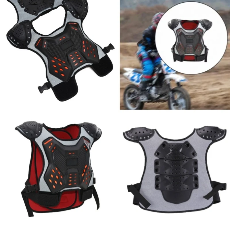 New Unisex Children's Riding Chest Vest Comfortable Design Suitable for Motocross Skiing and Skating Adventures Active Play