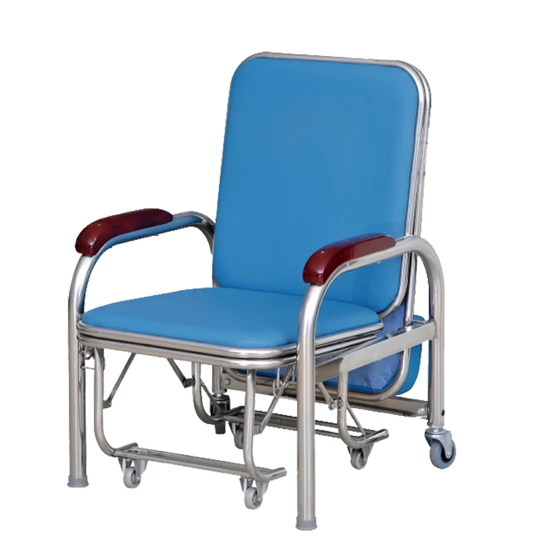 

Hospital Furniture Basic Accompany Chair With Reinforced Bracket And Quiet Floor Mat