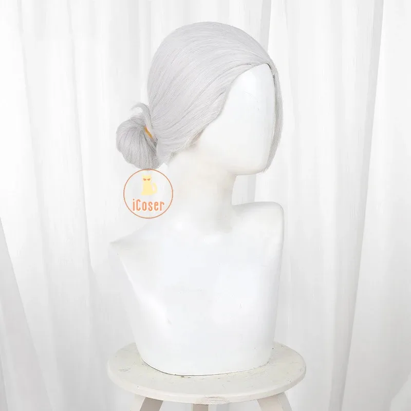 Anime sakamoto dias taro sakamoto peruca cosplay prata branco óculos de cabelo assassino festa de halloween para mulheres acessórios masculinos