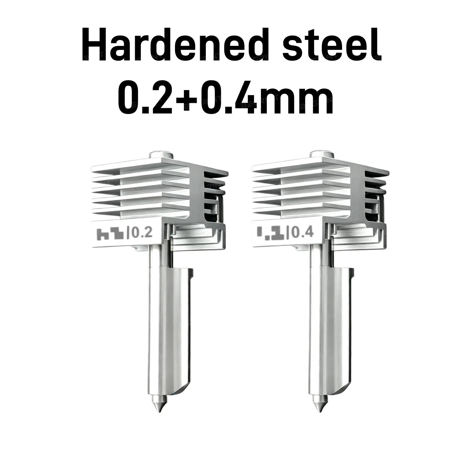 Hochpräzise gehärtete Stahldüse P2S X2D Hotend 0,2/0,4/0,6/0,8 mm integrierte Struktur für Bambu Lab H2C H2S H2D 3D-Drucker