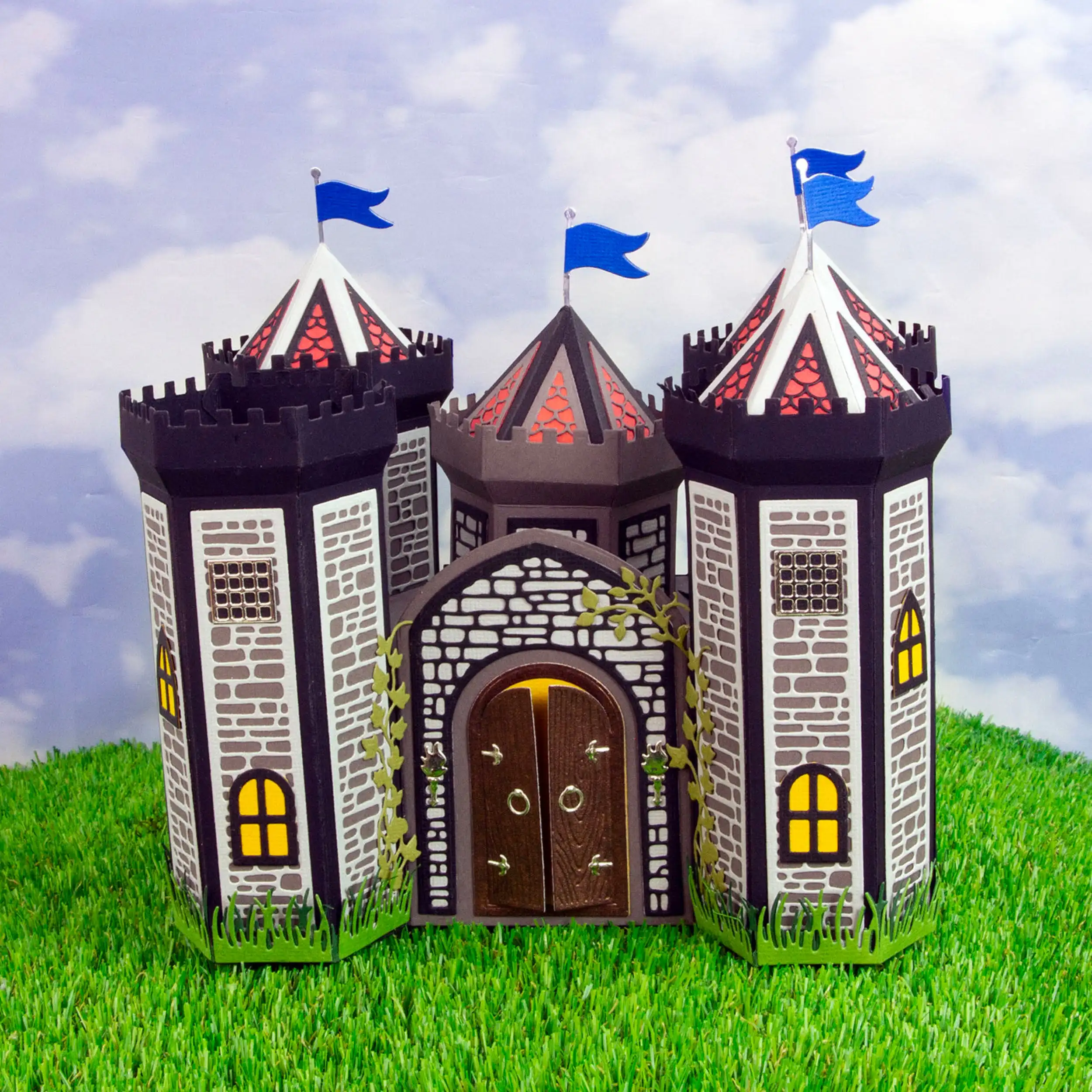 Craftwork Castle Gift Box Dies Scrapbooking Cards Words Stamps DIY 2025 New Paper Carft Cut Dies Stencils Diary Album Handmade
