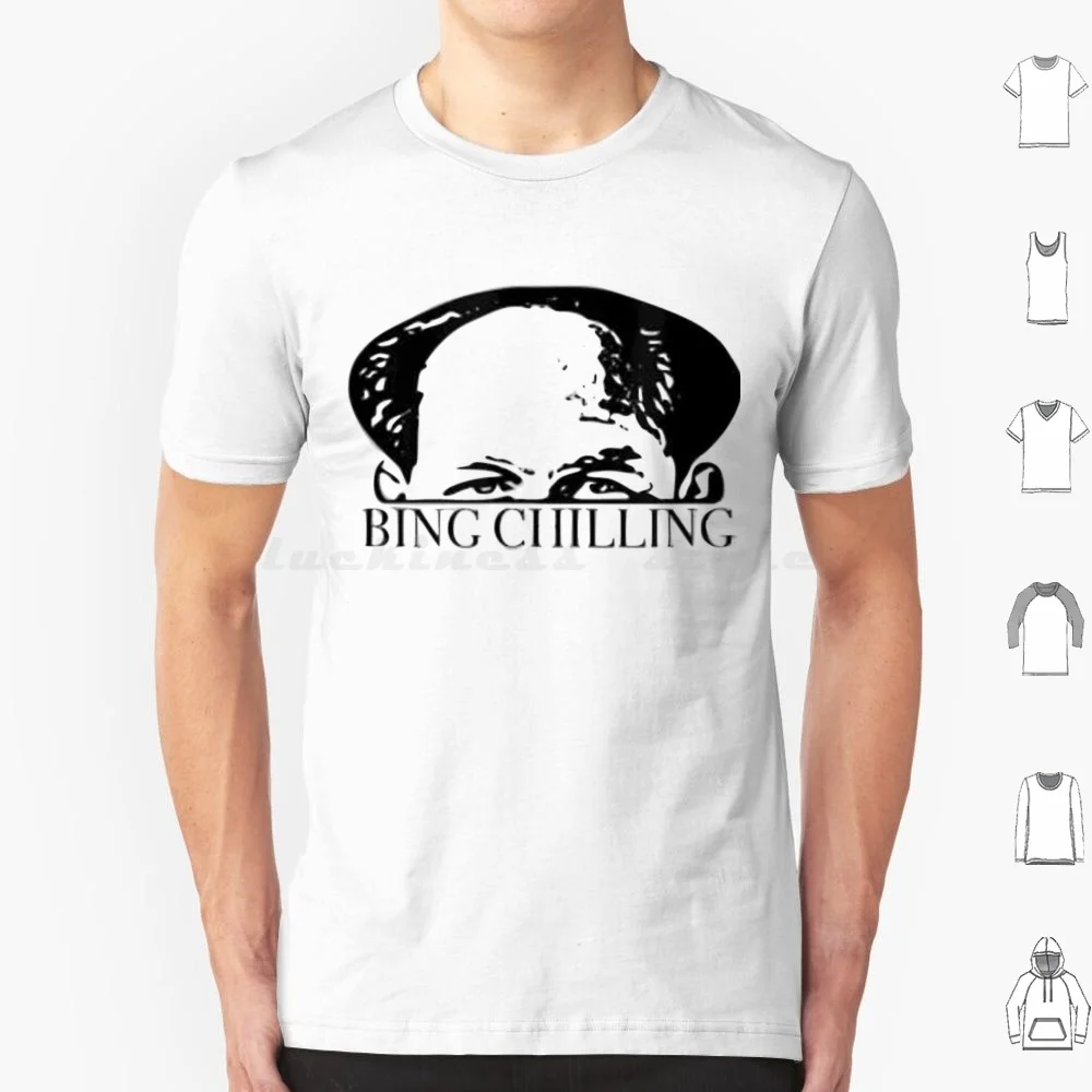 Bing Chilling Funny Meme T Shirt 6Xl Cotton Cool Tee John Xina Ice Cream Ice Cream Bing Shi Ling Ice Cream Bing Chilling Ice