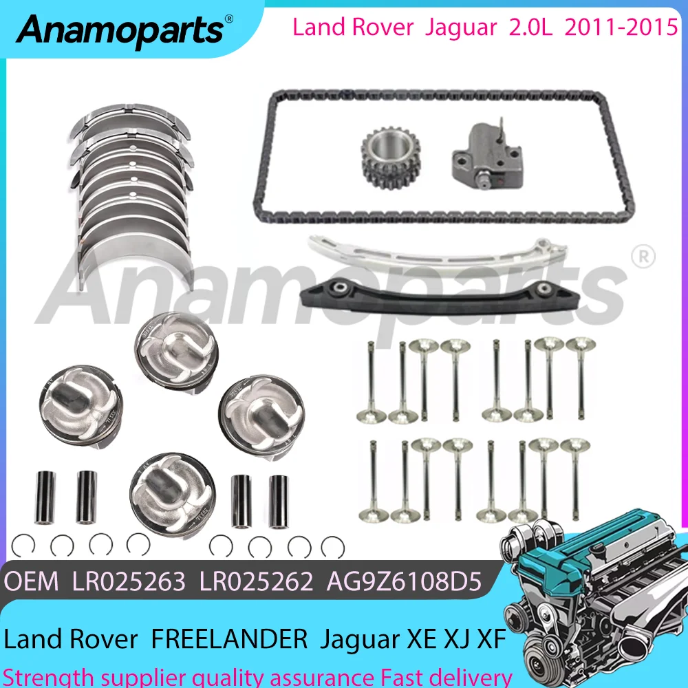 Timing chain piston Reorganization kit fits for 2011-2015 Jaguar XE XJ XF X760 Land Rover RANGE ROVER 204PT 2.0L LR025263