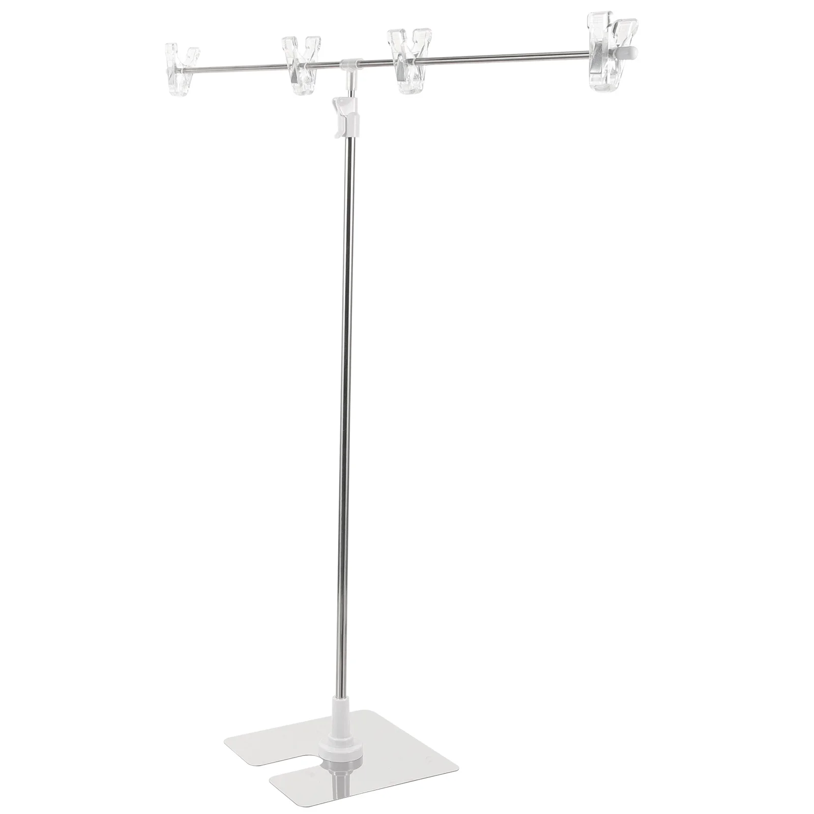 

T Shaped Poster Stand A3 Size Stainless Steel Adjustable Height Desktop Advertising Bracket Sign Display Stand Multipurpose