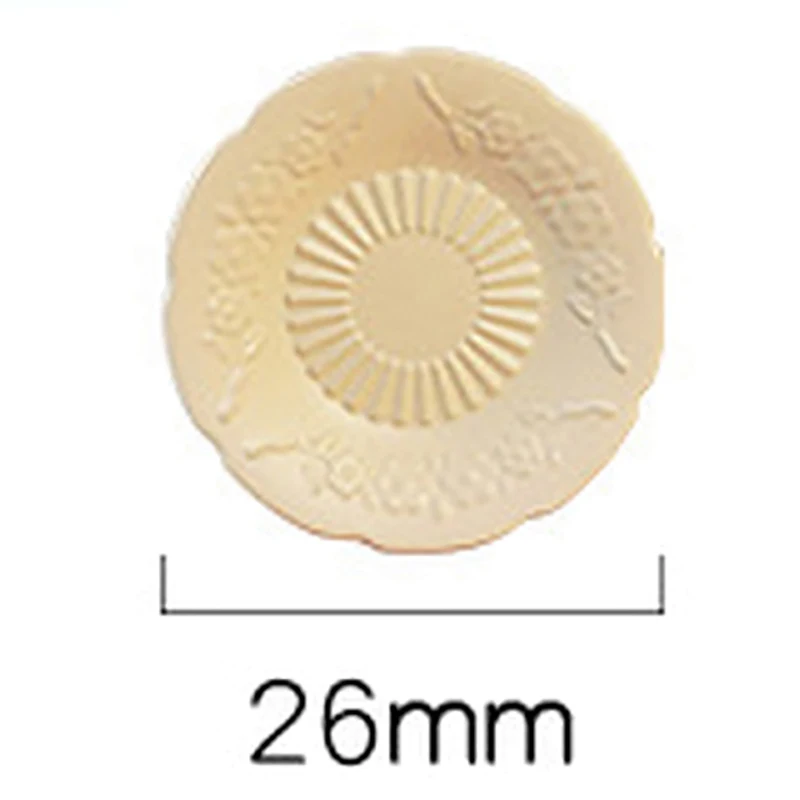 Cute Mini Miniature Circular Disc Toy Model Miniature Dollouse Kitchen Mini Patterned Dish Plate For Doll Accessories Toy