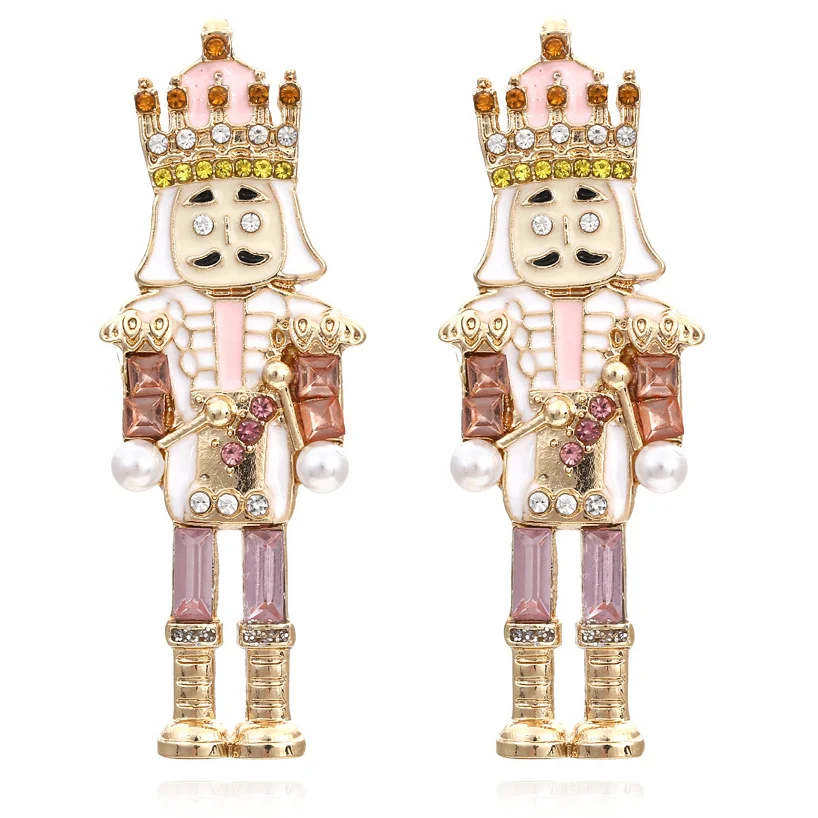 Personality Cute Soldier Cartoon Character Earrings for Woman 2023 New Year Earrings Jewelry