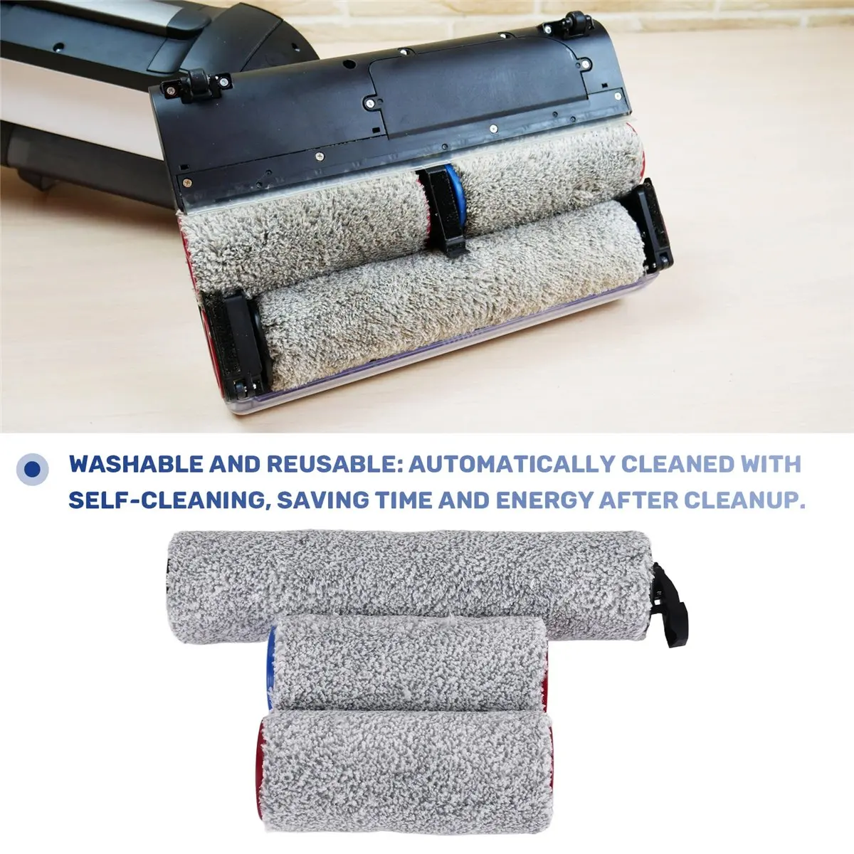 Jeu de rouleaux de rechange A36R pour pièces de rechange pour aspirateur sec et humide Dyad