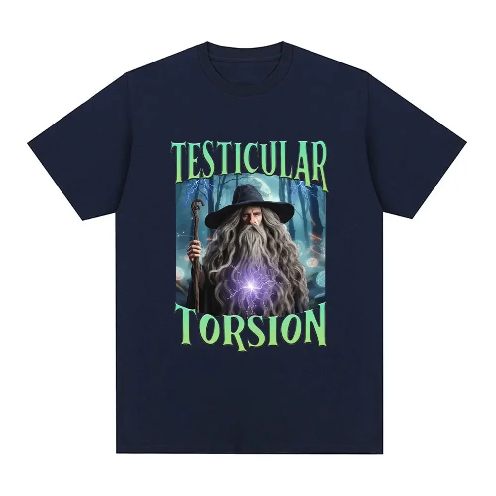 Shadow Wizard Funny T Shirt Testicular Torsion Meme Graphic T-shirt Men Women Cotton Loose Oversized Short Sleeve T-shirts