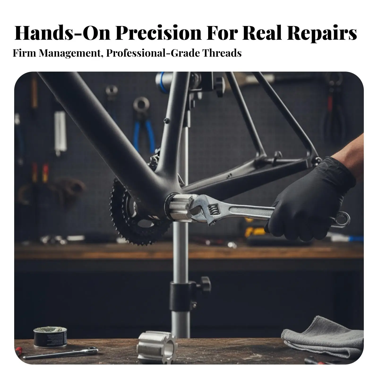 Bicycle Frame Repair Device High Speed Steel Thread Chaser Kit for Bottom Bracket Bike Tools Maintenance