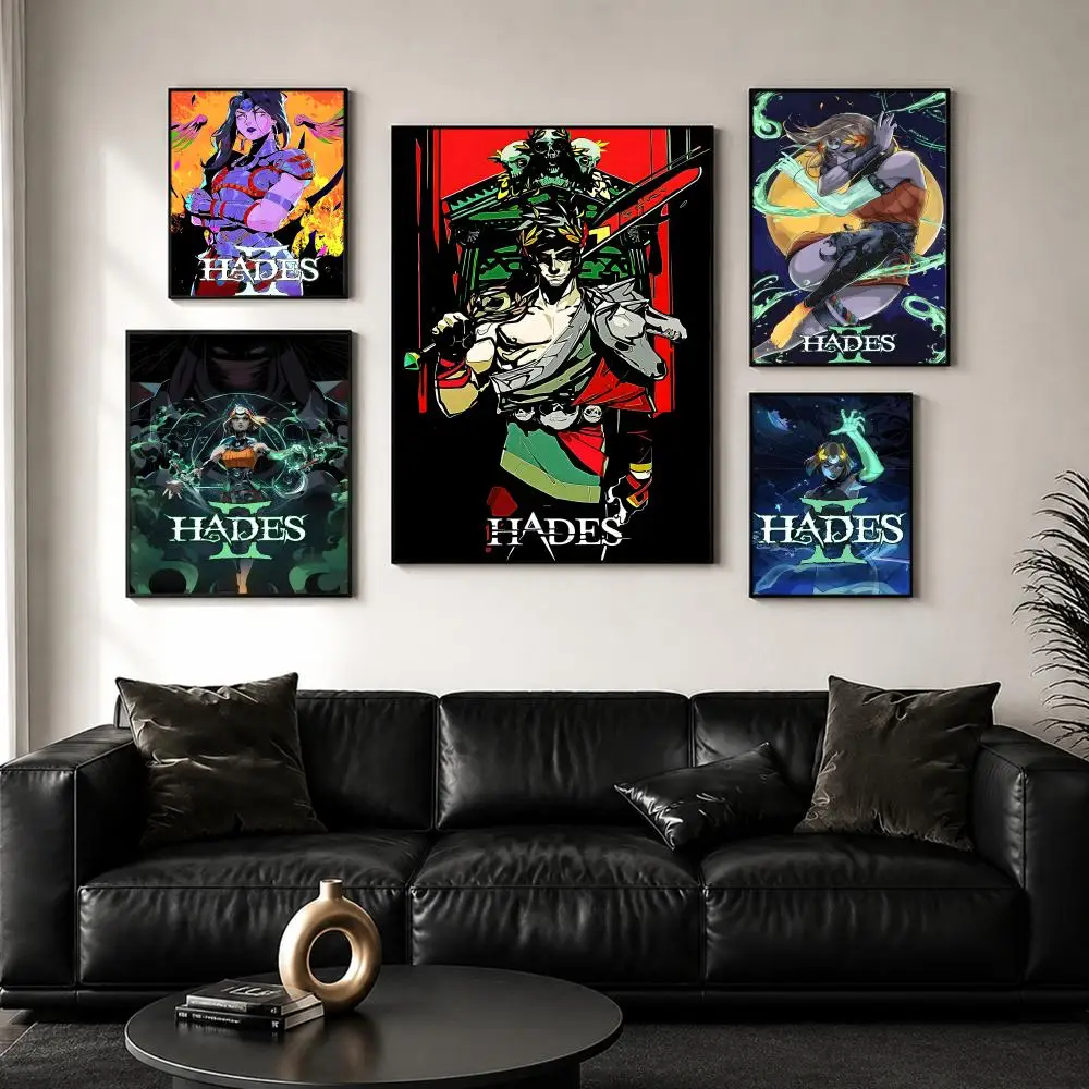 Gamer H-hades Painting Calligraphy Wall Art Canvas Poster Premium Home Decor Print for Living Room Bedroom