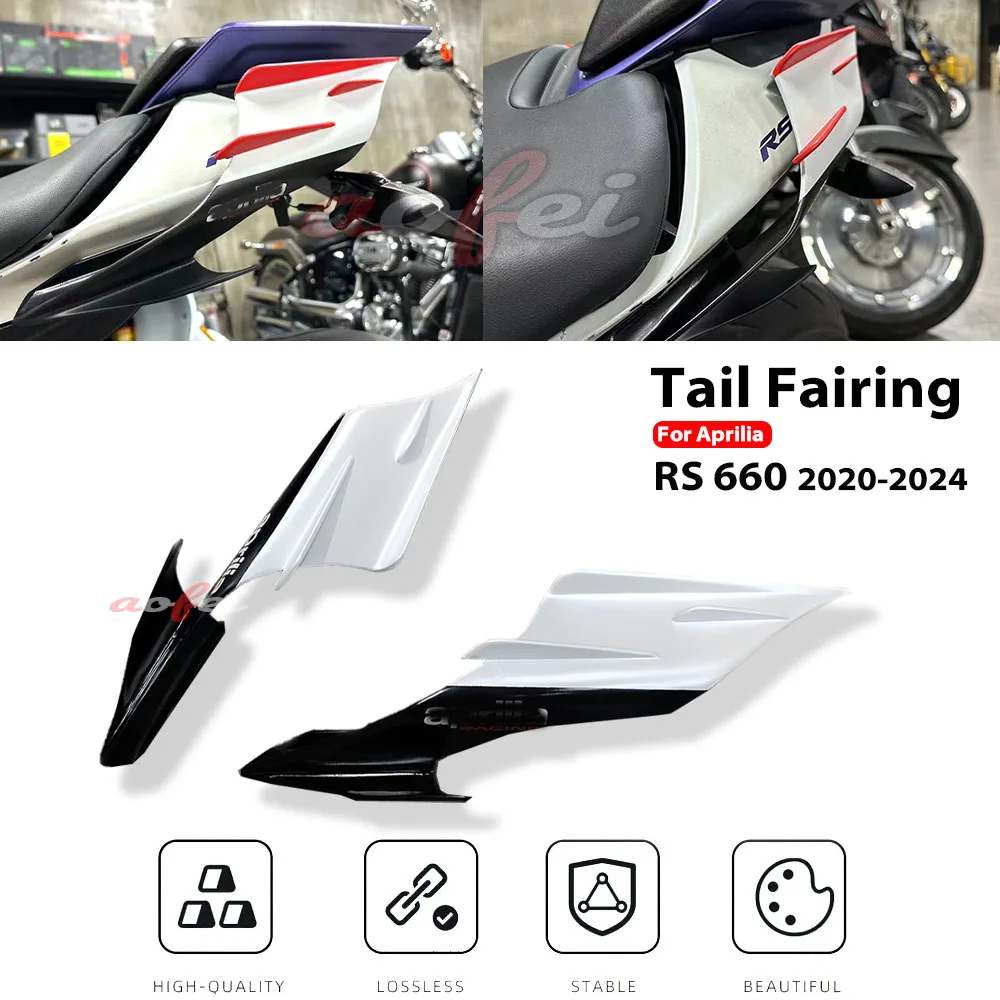 RS660 Motorcycle Accessories Rear Passenger Seat Side Cover Panel Rear Tail Cowl Fairing For Aprilia RS 660 2020 2021 2022 2023