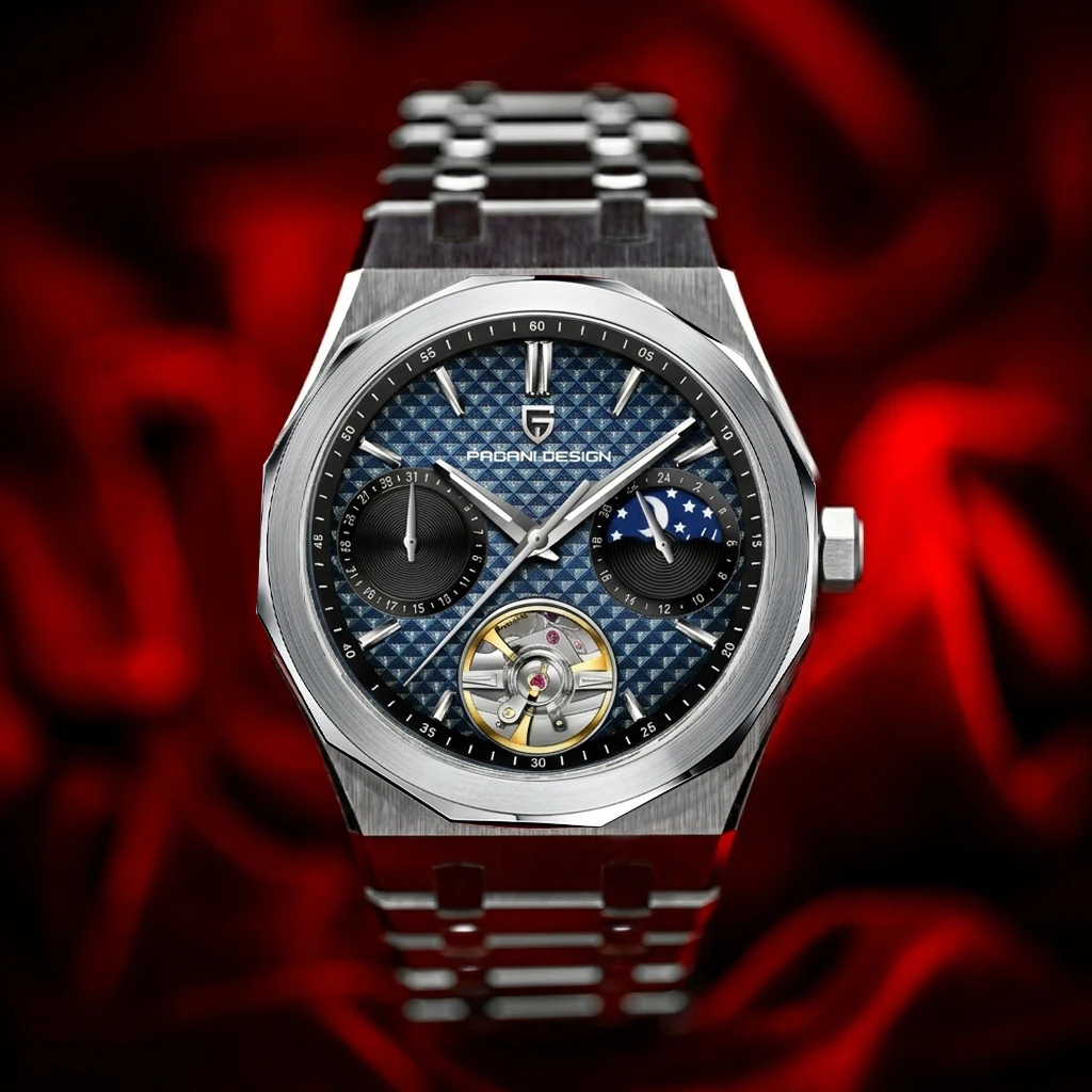 Skeleton Automatic Watch Luxury Tourbillon - 2026 Nieuwe PAGANI DESIGN herenhorloges AR+AF