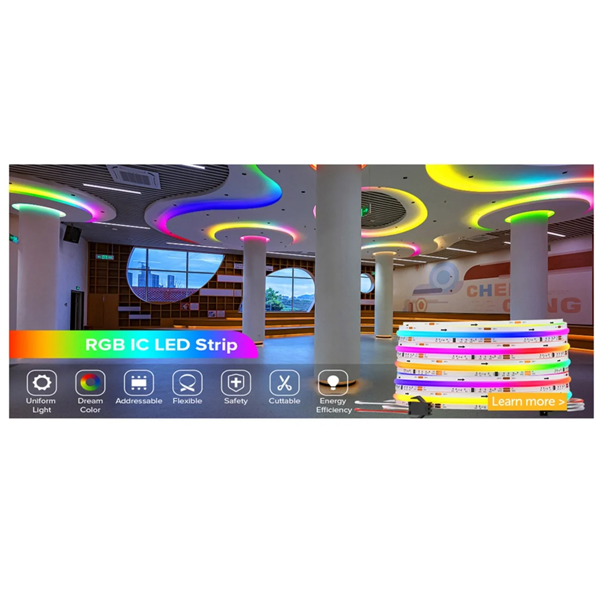 24 Uds. Kits de conectores de cubierta transparente de 3 pines y 12mm para tira de LED COB RGBIC conectores transparentes sin espacio con cable caliente