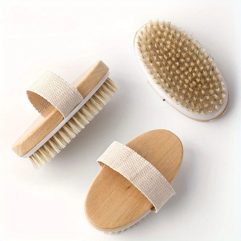 Cepillo Corporal para Exfoliación, Exfoliante Corporal para una Piel Perfecta, Cepillo de Cerdas Naturales para el Cuidado de la Celulitis