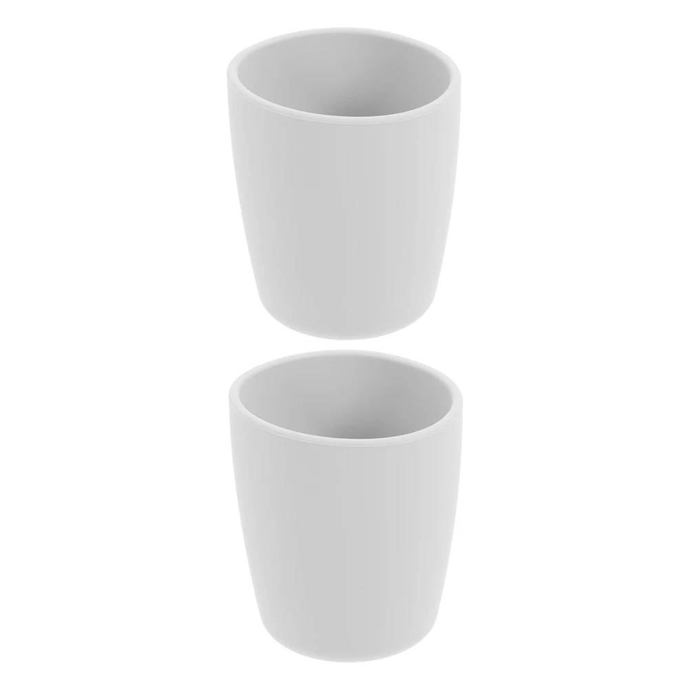 

2pcs Open Cup Infant Toothbrush Cups For Bathroom Kids Drinking Toddler Trainer Mouthwash Safe Anti Fall Easy Clean