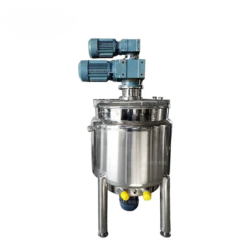 Stainless Steel Double  Electric Heating Lotion Cream Mixing Machine Liquid Wash Homogeneous Mixer