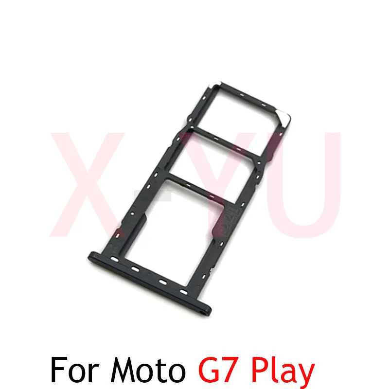 10 pezzi per Motorola Moto G7 Play Sim Card Slot vassoio supporto presa per lettore di schede Sim