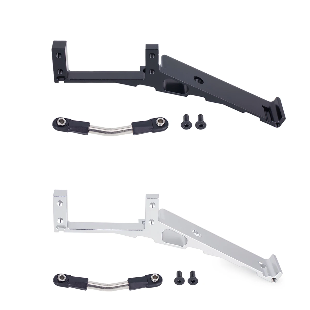 CNC Aluminum Axial Capra Upgrade Kit, 3-in-1 Performance Battery & Servo Mount + Steering Linkage for 1/10 Crawler