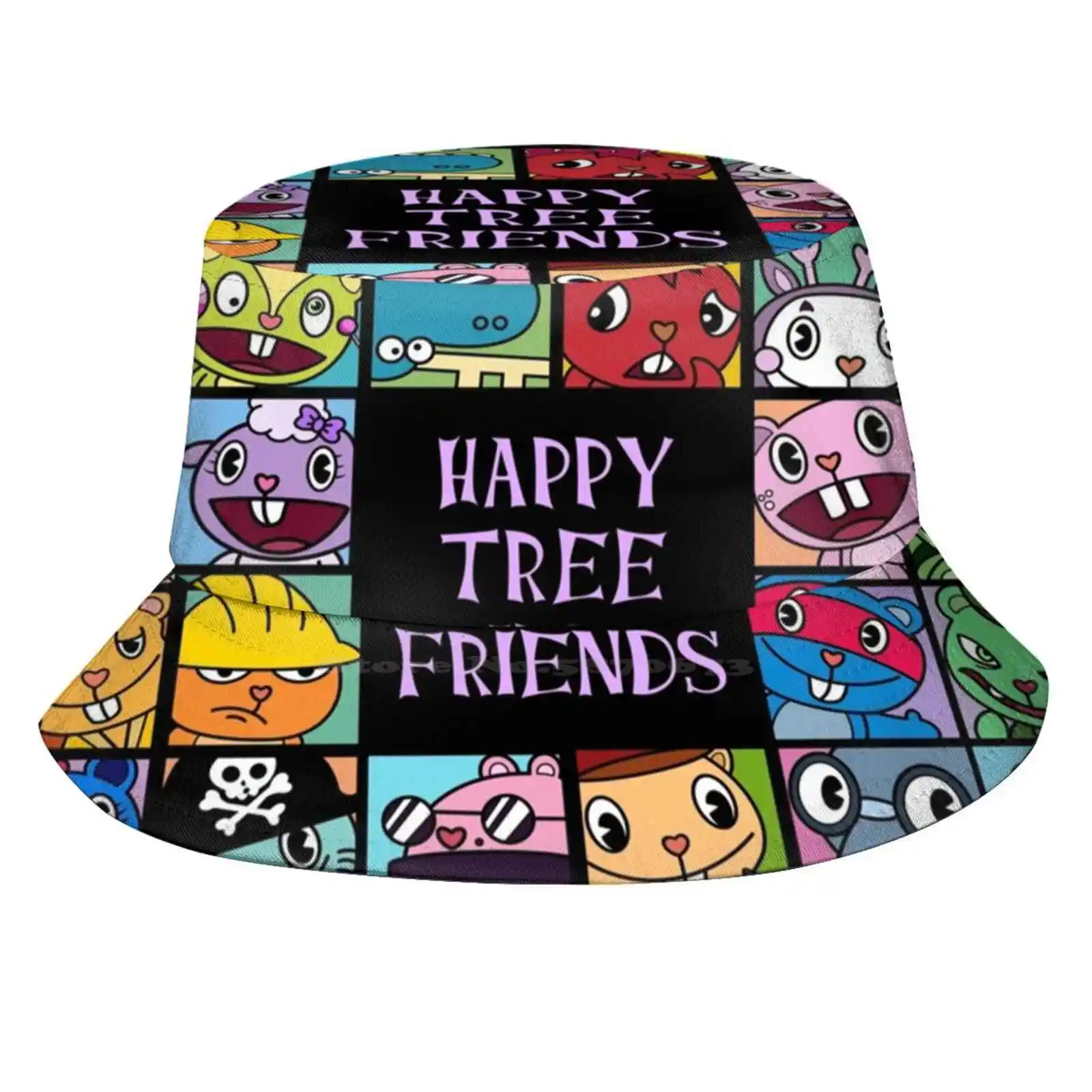 Happy Tree Friends Sun Cap Fisherman Hat Bucket Hats Happy Tree Friends Cartoon Animation Irriverent Cuddles Giggles Toothy