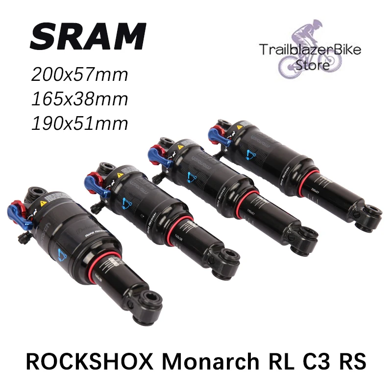 SRAM ROCKSHOX Monarch RL C3 RS MTB Bike Rear Shock Absorber Debon Air Solo Air Suspension Bicycle accessories