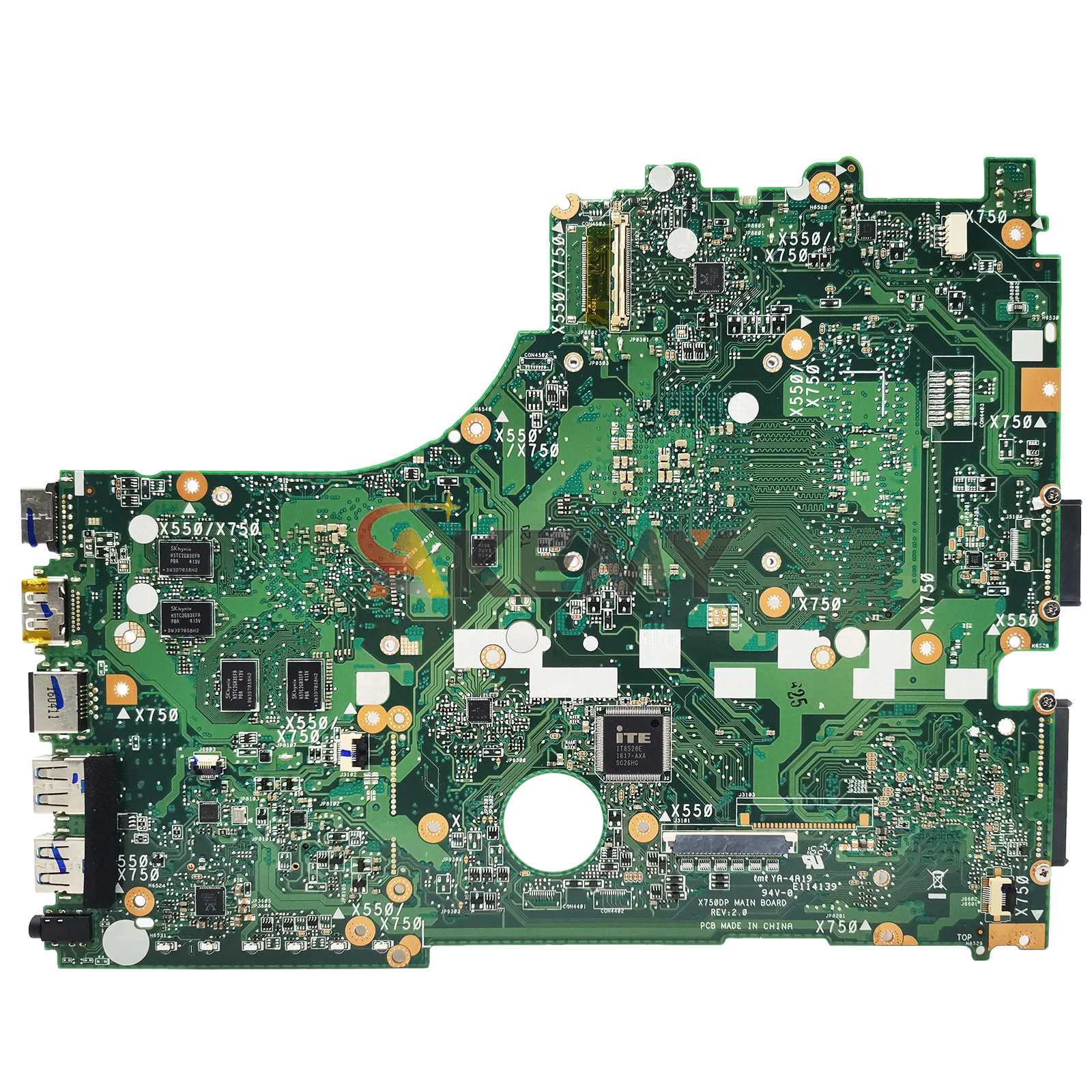 X550DP ノートパソコンのマザーボード Asus VivoBook K550DP X550D VM580D X550DP ノートブックメインボード在庫 100% テスト OK 高速配送