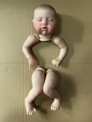 NPK 19inch Finished Doll Size Already Painted Teddy Kits Very Lifelike Baby Doll with Many Details Veins DYI Toys