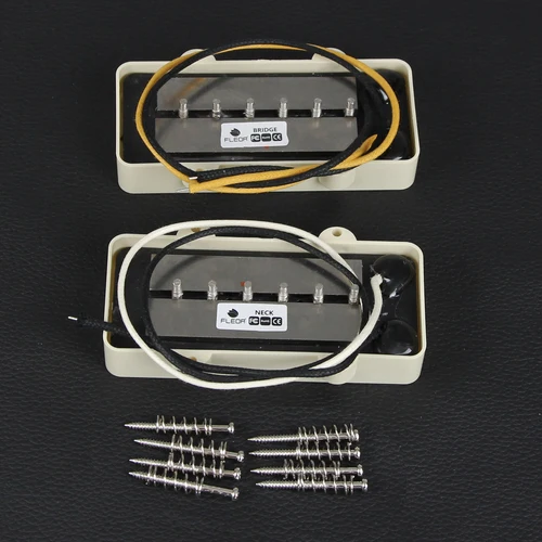 Imagen 2 del producto FLEOR Marfil Vintage Alnico 5 pastilla de guitarra cuello/puente pastilla para guitarra Jazz JM