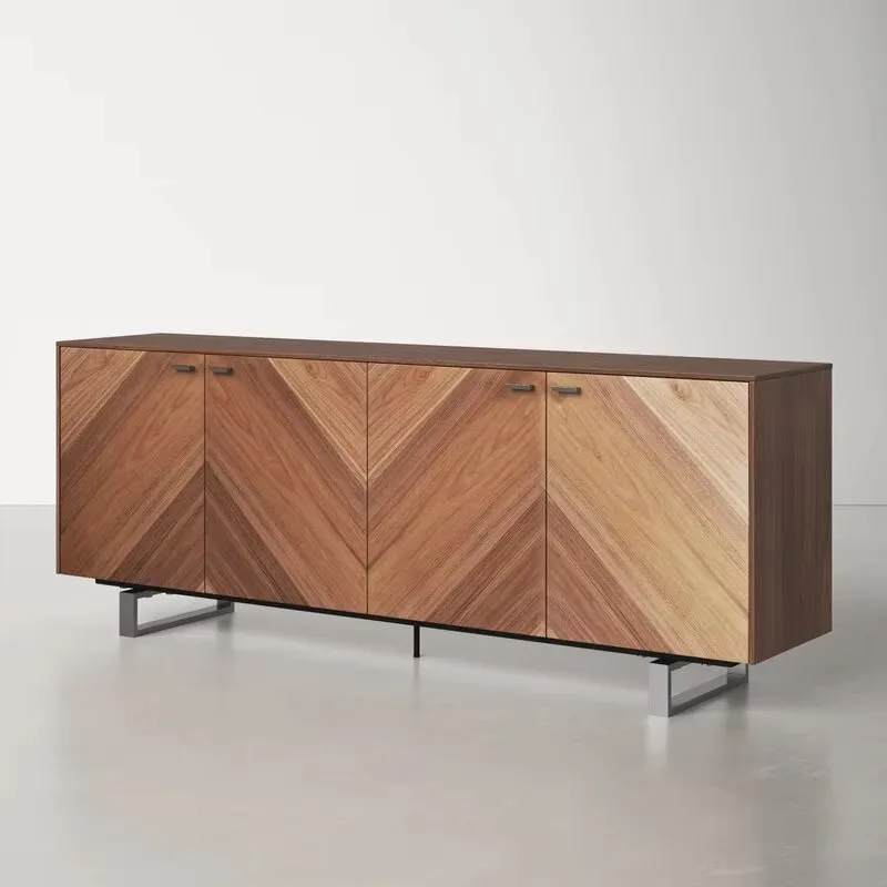 Armadi buffet da ristorante Credenza portaoggetti con gambe in metallo con cassetti per la casa e la cucina