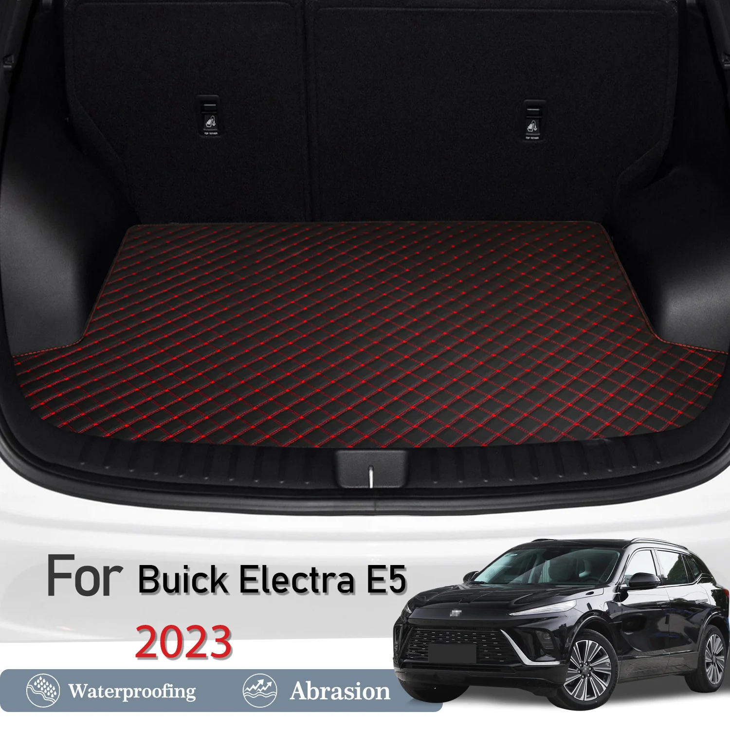 New Artificial Leather Car Trunk Mat Rear Trunk Cargo Protective Mat Car Interior Accessories For Buick Electra E5 2023