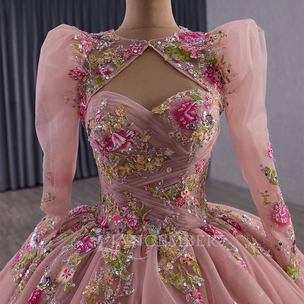 Abito da ballo personalizzato Abiti Quinceanera convertibili di 15 anni 2 in 1 Abiti rosa da 15 quinceañeras Abito da ballo per feste