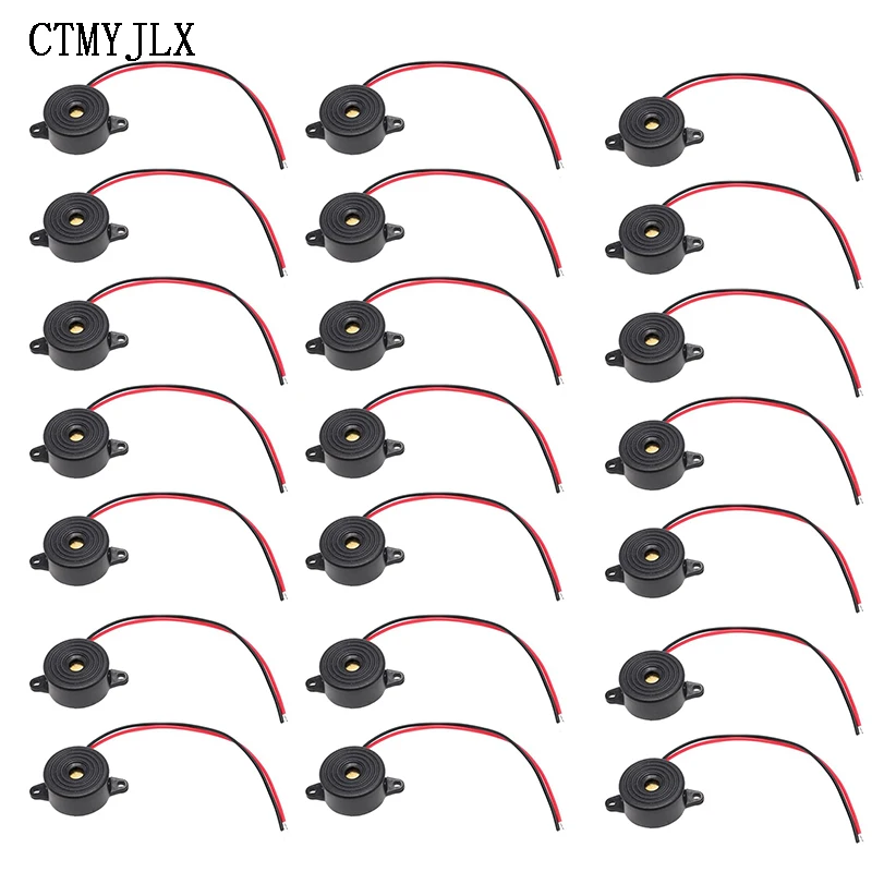 100PCS SFM-20B DC3-24V Durable 3-24V Piezo Electronic Buzzer Alarm 95DB Continuous Sound Beeper For Arduino Car Van DIY Kit
