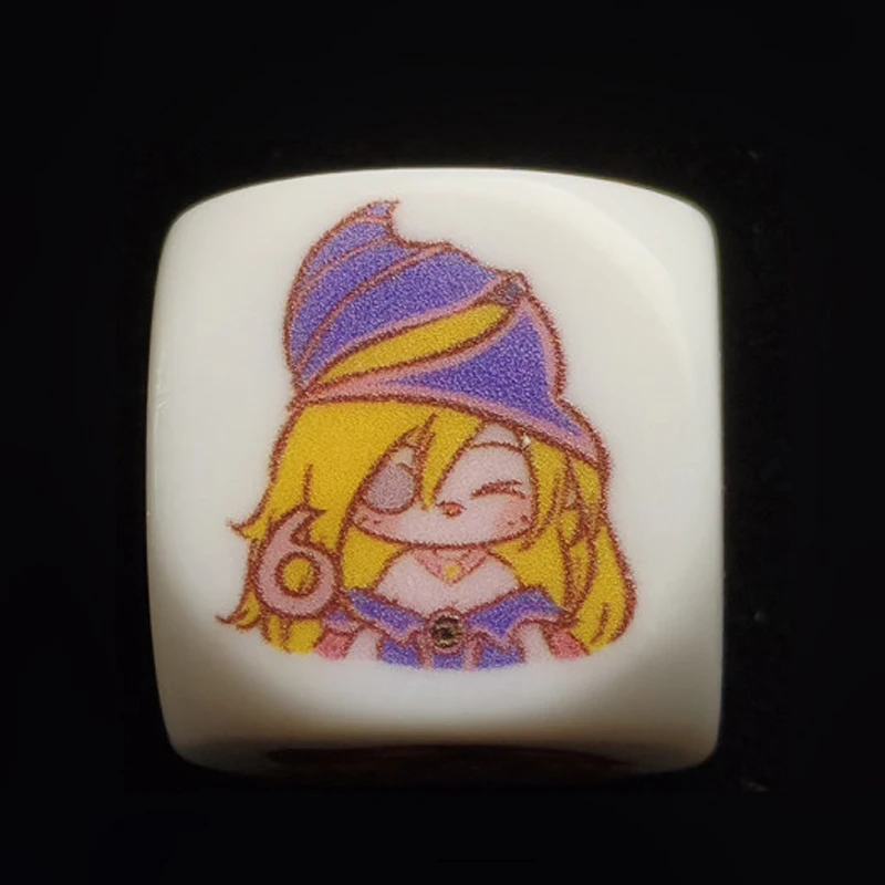 Diy Self Made Yu-Gi-Oh! Dark Magician Girl Dice 1 Piece Damage Counter Dark Magician Girl Damage Counter Dice Gift Toys view 2