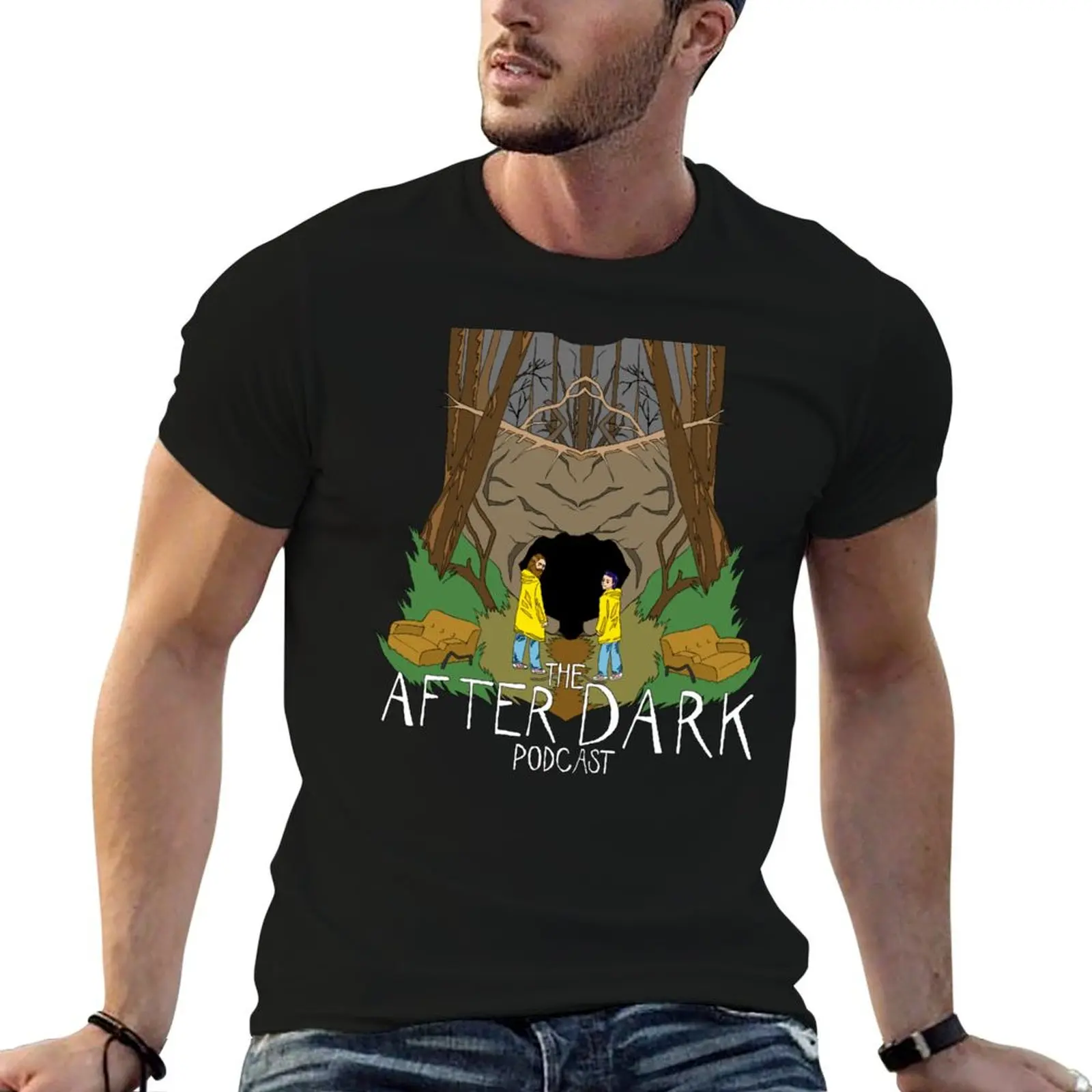 The After Dark Podcast Merch T-Shirt Casual Trendy Streetwear Tee Shirt