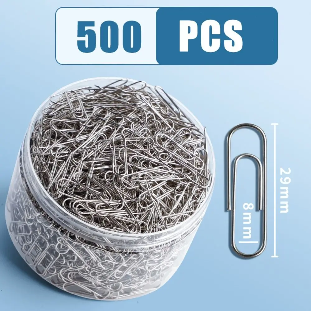 160/500 Stück bunte große Büroklammern Morandi Briefpapier Datei Lesezeichen Edelstahl Papier Organizer
