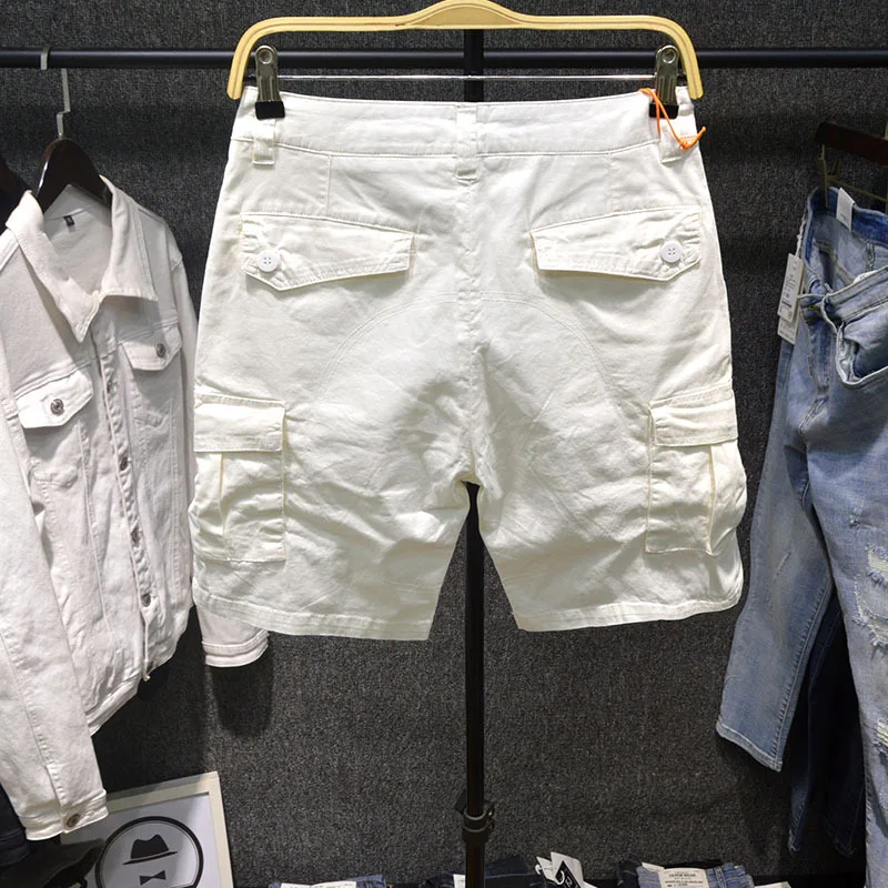 Pantalones cortos Cargo para hombre, Shorts deportivos informales con múltiples bolsillos para exteriores, a la moda, combinan con todo, para playa, verano, novedad de 2024