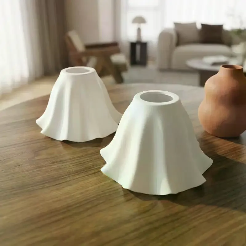 1Pcs DIY Wall Night Restaurant Chandelier Replacement E27 Plastic Flower Lampshade Hanging Lamp Accessories Table Parts