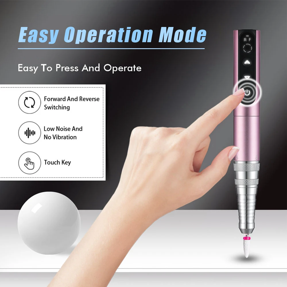 35000 RPM nagelboor professionele machine draadloze elektrische manicuresnijder voor nagelreparatieschuurmachine nagelgereedschap nagelboor