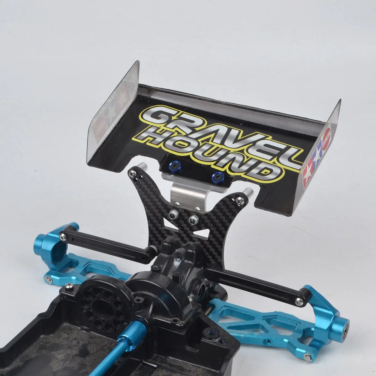 Supporto spoiler posteriore ala in alluminio per telaio Tamiya 1/10 TT02B DF02 DT02 DT03