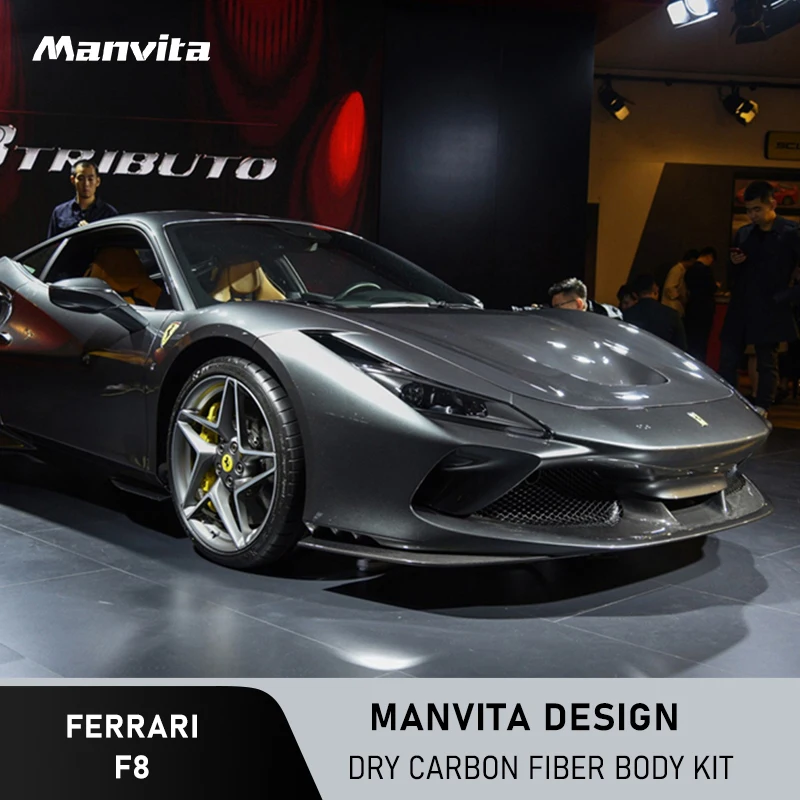 Manvita Dry Carbon Fiber Body Kit High Performance Full Dry Carbon For Ferrari F8 OEM Style Aero kit