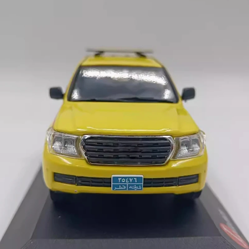 Diecast escala 1:43 land cruiser 200 2009 qatar motor de incêndio simulação liga modelo carro exibição brinquedo colecionável presente decoração
